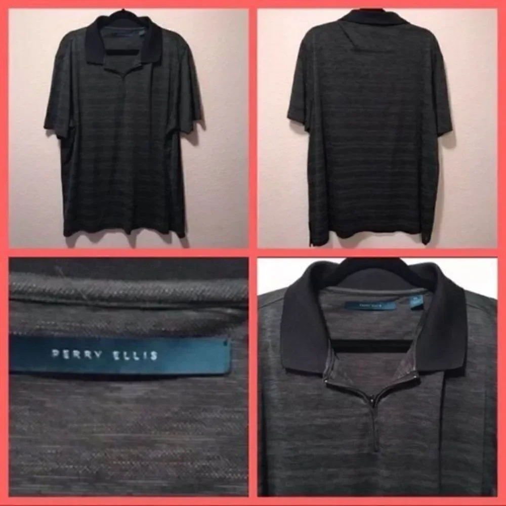 Perry Ellis Half Zip Shirt. Excellent condition.